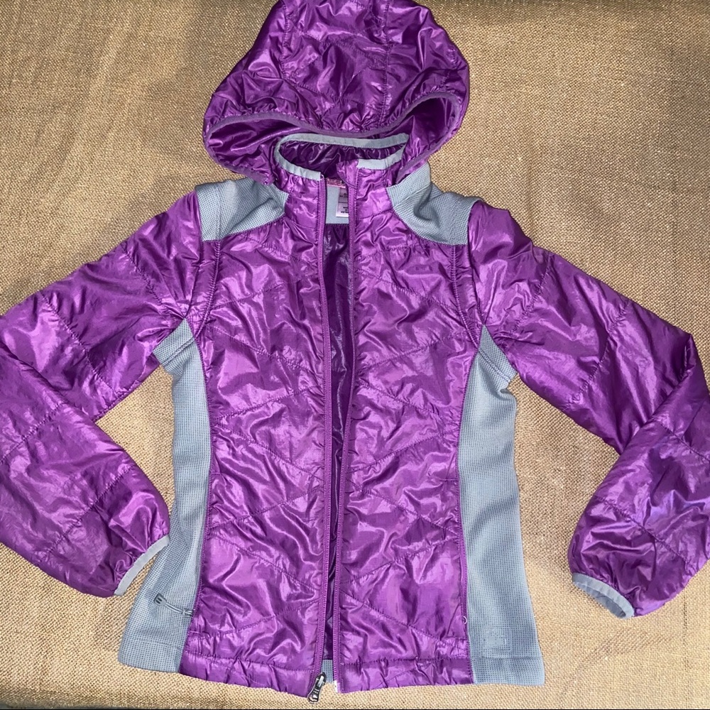 REI girls jacket in purple size 10-12 yrs